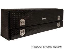Buyers Products 1725640 21" x 12"/10" x 72" Contractor Style Black Diamond Tread Aluminum Topside Toolbox - BUY 1725640