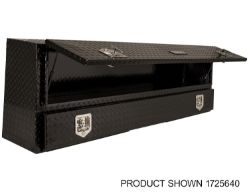 Buyers Products 1725640 21" x 12"/10" x 72" Contractor Style Black Diamond Tread Aluminum Topside Toolbox - BUY 1725640