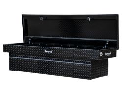 Buyers Products 1729435 18 x 20 x 71" Gloss Black Diamond Tread Aluminum Crossover Truck Box, Keyed Alike - BUY 1729435