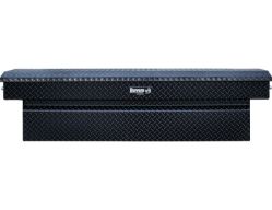 Buyers Products 1729435 18 x 20 x 71" Gloss Black Diamond Tread Aluminum Crossover Truck Box, Keyed Alike - BUY 1729435