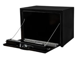 Buyers Products 1732300 18" x 18" x 24" Black Powder Coated Steel Underbody Drop Door Toolbox with 3-Point Latch - BUY 1732300