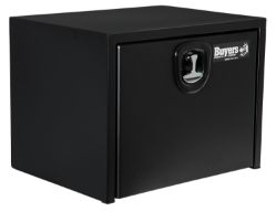 Buyers Products 1732500 18" x 18" x 24" Textured Matte Black Steel Underbody Drop Door Truck Box with 3-Point Latch - BUY 1732500