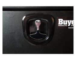 Buyers Products 1732310 18" x 18" x 48" Black Powder Coated Steel Underbody Drop Door Toolbox with 3-Point Latch - BUY 1732310