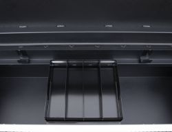 Buyers Products 1739435 18 x 20 x 71" Textured Matte Black Diamond Tread Aluminum Crossover Truck Tool B 