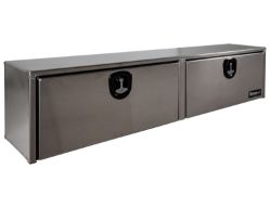 Buyers Products 1751651 16" x 13" x 72" Natural Smooth Aluminum Topside Toolbox - BUY 1751651