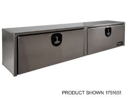 Buyers Products 1751651 16" x 13" x 72" Natural Smooth Aluminum Topside Toolbox - BUY 1751651
