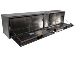 Buyers Products 1751651 16" x 13" x 72" Natural Smooth Aluminum Topside Toolbox - BUY 1751651
