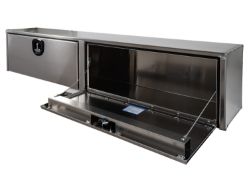 Buyers Products 1751663 18" x 16" x 72" Natural Smooth Aluminum Topside Toolbox - BUY 1751663