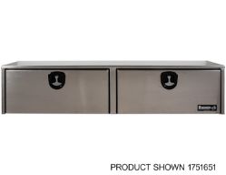 Buyers Products 1751661 16" x 13" x 96" Natural Smooth Aluminum Topside Toolbox - BUY 1751661
