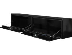 Buyers Products 1752151 16" x 13" x 72" Topsider Black Smooth Aluminum Toolbox - BUY 1752151