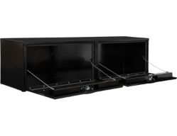 Buyers Products 1752163 18" x 16" x 72" Topsider Black Smooth Aluminum Toolbox - BUY 1752163