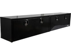 Buyers Products 1752168 18" x 16" x 96" Topsider Black Smooth Aluminum Toolbox - BUY 1752168
