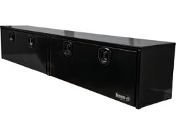 Buyers Products 1752168 18" x 16" x 96" Topsider Black Smooth Aluminum Toolbox - BUY 1752168