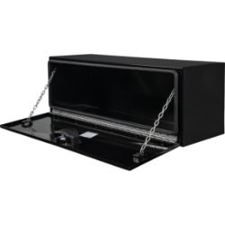Buyers Products 1752810 18" x 18" x 48" Black XD Series Steel Underbody Drop Door Toolbox - BUY 1752810