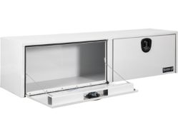 Buyers Products 1753151 16" x 13" x 72" Topsider White Smooth Aluminum Toolbox - BUY 1753151
