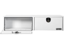 Buyers Products 1753151 16" x 13" x 72" Topsider White Smooth Aluminum Toolbox - BUY 1753151