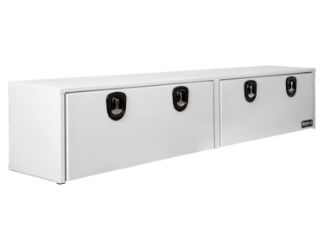 Buyers Products 1753161 16" x 13" x 96" Topsider White Smooth Aluminum Toolbox 