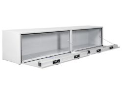 Buyers Products 1753151 16" x 13" x 72" Topsider White Smooth Aluminum Toolbox - BUY 1753151