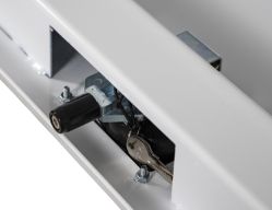 Buyers Products 1753161 16" x 13" x 96" Topsider White Smooth Aluminum Toolbox - BUY 1753161