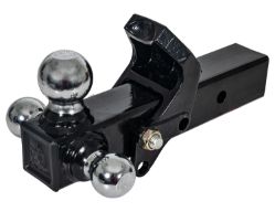 Buyers Products 1802280 2.5" Black Triball Hitch Receiver with Pintle - BUY 1802280