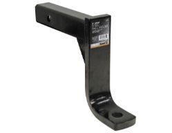 Buyers Products 1803017 6000# 2" Deep Drop Ball Mount with 8" Drop x 10" Length - Black Powder Coat Finish - BUY 1803017