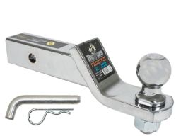Buyers Products 1803307 Black Powder Coated Ball Mount Kit with 2" Drop includes 2" Ball and Hitch Pin - BUY 1803307