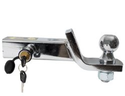 Buyers Products 1803307 Black Powder Coated Ball Mount Kit with 2" Drop includes 2" Ball and Hitch Pin - BUY 1803307