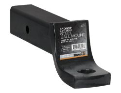 Buyers Products 1803405 12000# 2-1/2" Straight Towing Ball Mount with 3" Drop x 10" Length and 1-1/4" Hole - BUY 1803405