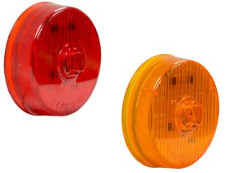 Buyers Products 5622517 2.5" Red 7 LED Round Marker Light 