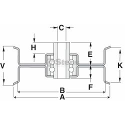 Stens 280-016 Flat Idler - STE 280-016