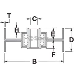 Stens 280-453 Flat Idler - STE 280-453