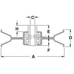 Stens 280-750 V-Idler - STE 280-750