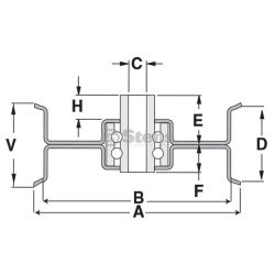 Stens 280-890 Flat Idler - STE 280-890