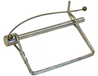 Buyers Products 3006875 1/4" Zinc Plated Safety Pin with Lanyard for BP760A Heavy-Duty Swivel-Type Pintle Hooks 