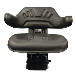 Stens 3010-0000 Black Adjustable Economy Suspension Seat - STE 3010-0000