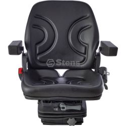 Stens 3010-0011 Black Vinyl Adjustable Mechanical Suspension Seat 
