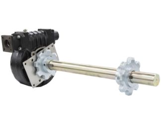Buyers Products 3010847 Replacement 50:1 Gearbox Assembly with 2" Shaft & Sprockets 