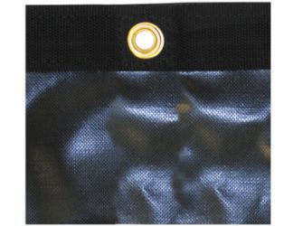 Buyers Products 3011351 7 x 18 Black Solid Vinyl Replacement Dump Tarp 