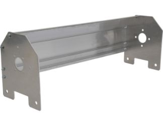 Buyers Products 3011871 98" Aluminum Wind Deflector, Partial Top 