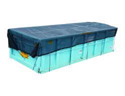 Buyers Products 3008210 7' x 15' Black Mesh Replacement Dump Tarp - BUY 3008210