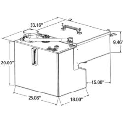 Buyers Products 6383060 6-Function 30 Gallon Reservoir Elec./Air Central Hydraulic System with Controls and Stand - BUY 6383060