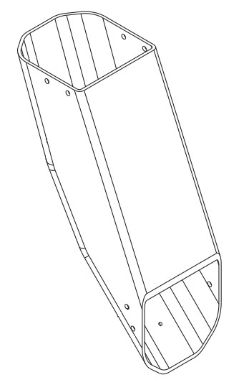 Buyers Products 3057470 SHPE Chute Extension (Chute Only) - BUY 3057470