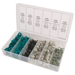 Stens 415-170 160 Piece Kit Hose Clamp Assortment 