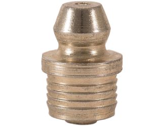Buyers Products 515 1/4" Drive-In Grease Fitting - Serrated Base - Straight 