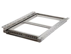 Buyers Products 5232001 2 Rung Stainless Steel Retractable Step - 19.63" x 25.5" - BUY 5232001
