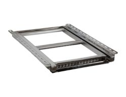 Buyers Products 5232001 2 Rung Stainless Steel Retractable Step - 19.63" x 25.5" - BUY 5232001