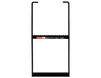 Buyers Products 5232412 Black Powder Coated Two-Rung Steel Step - 12.5"W x 24"H 