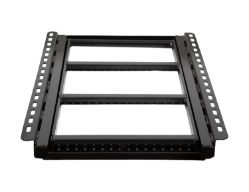 Buyers Products 5232000 2 Rung Black Powder Coated Retractable Step - 19.63" x 25.5" - BUY 5232000