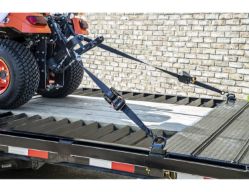Buyers Products 5483105 2" x 10' Black Retractable Ratchet Strap - Vinyl Coated S-Hooks - BUY 5483105