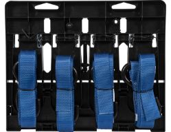 Buyers Products 5483215 1 x 12' Blue Ratchet Strap - Coated Steel Hook, Padded Handle - BUY 5483215